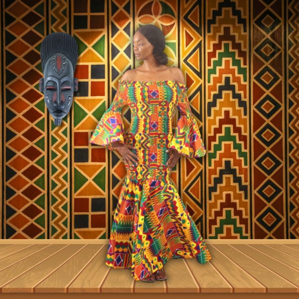 African-Made-Kente-Gown-Long