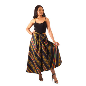 Kente Wrap Skirt Black