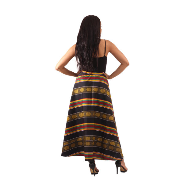 Kente Wrap Skirt Black