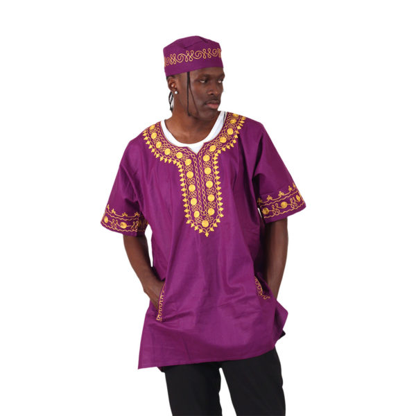 Amare Gold Embroidered Dashiki