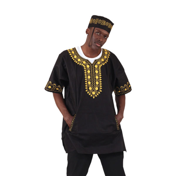 Amare Gold Embroidered Dashiki