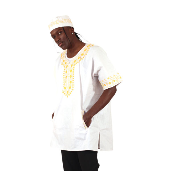 Amare Gold Embroidered Dashiki