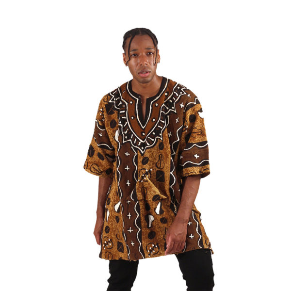 Mud Cloth Dashiki Cowrie