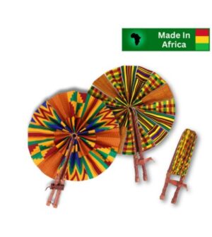 Set African Kente Fan 02