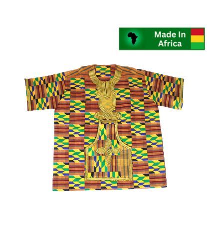 Embroidered Kente Dashiki