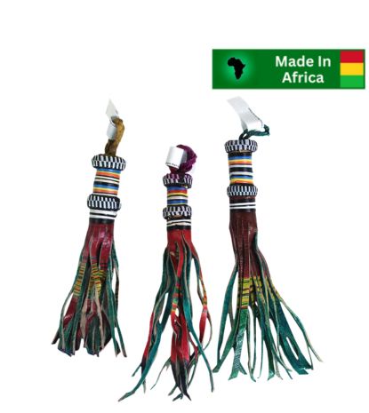 Multi-Strand Leather Keychain - Image 2