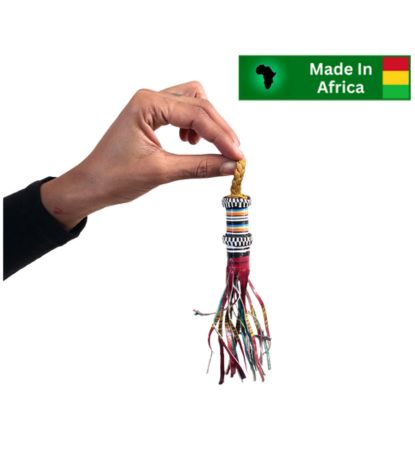 Multi-Strand Leather Keychain - Image 3