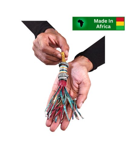 Multistrand Leather Keychain